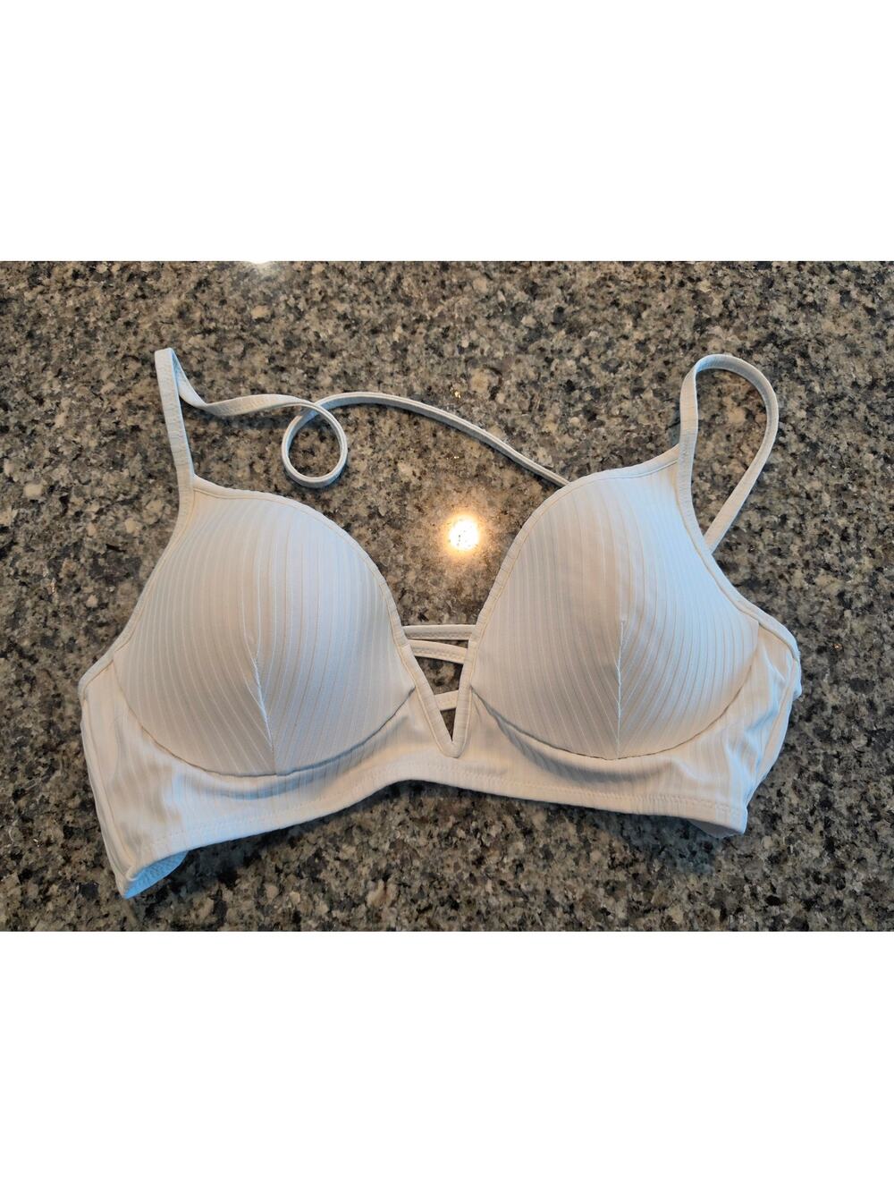 Shade & Shore Bikini Top White Size 34C
